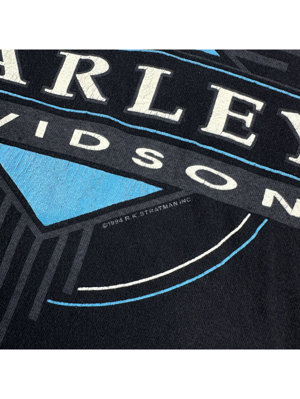 Harley-Davidson Vintage 1994 Nice France Black Cotton T-Shirt - XL - Picture 4 of 7